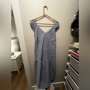 Blue Gingham Women's Dress